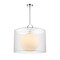 Z-Lite Arosia 1 Light Pendant, Chrome & White 194-24W-C - alternate 1